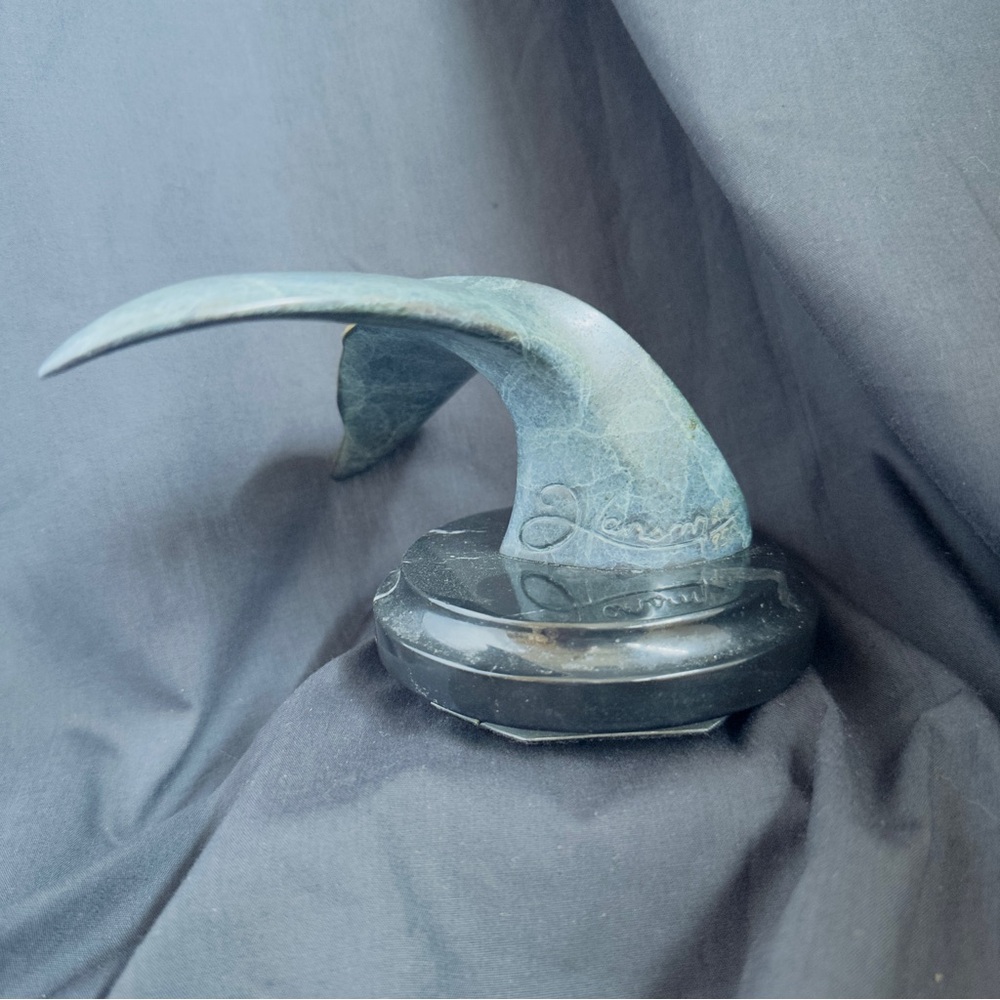 Scott Hanson Signed Bronze Sculpture "Winter Song" #28/950 on Spin Marble Base